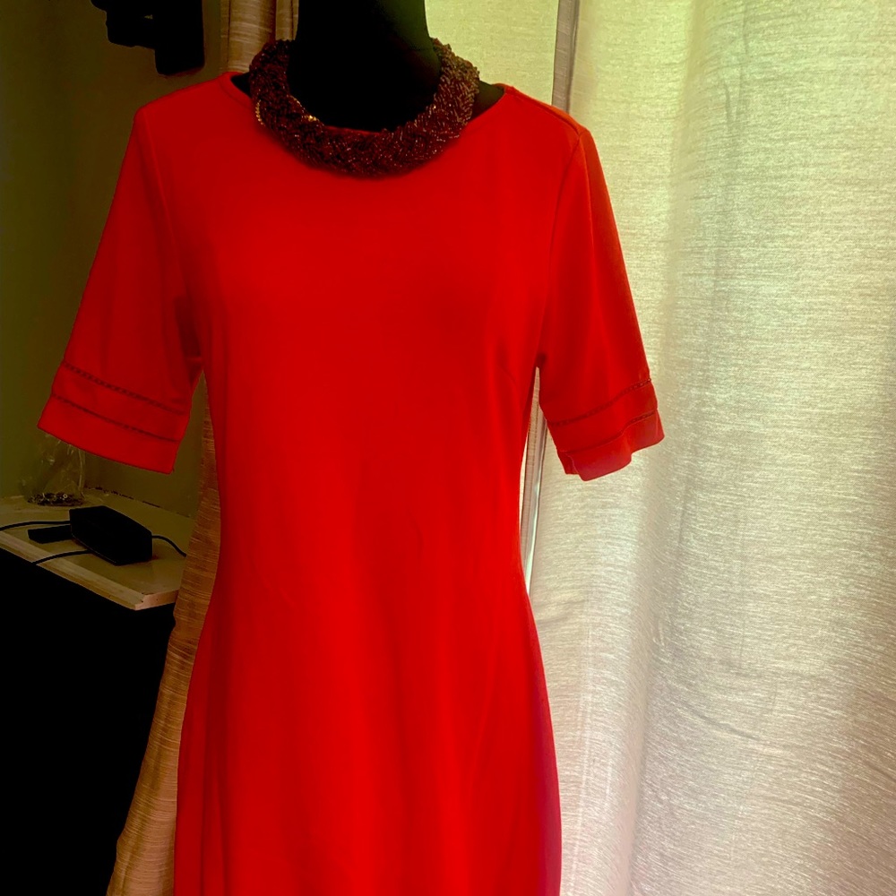 Red A link dress